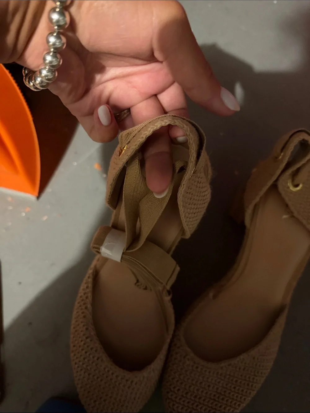 Zara Woven Espadrille Flats in Tan